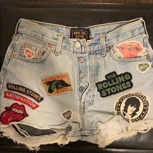 Rare only couple made Rolling Stones patch cut off